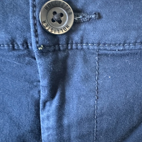 Hollister Mens Flat From Short 9” Epic Flex Mens Blue Pocket Shorts Size 36 - Picture 2 of 12